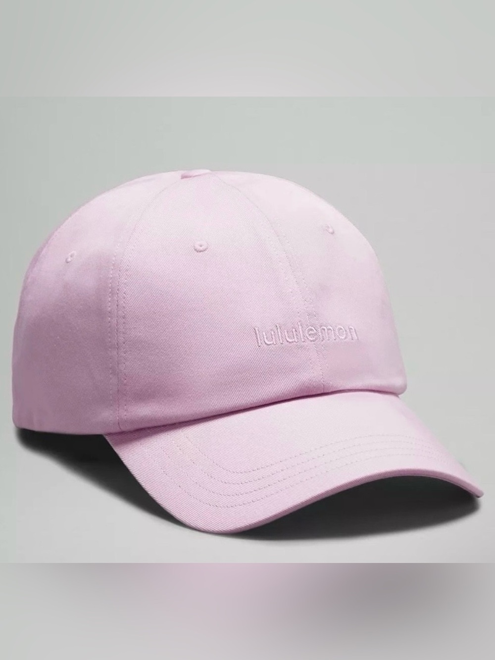 lululemon athletica Light Pink Embroidered Baseball Hat